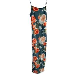 Long flower dress spandex